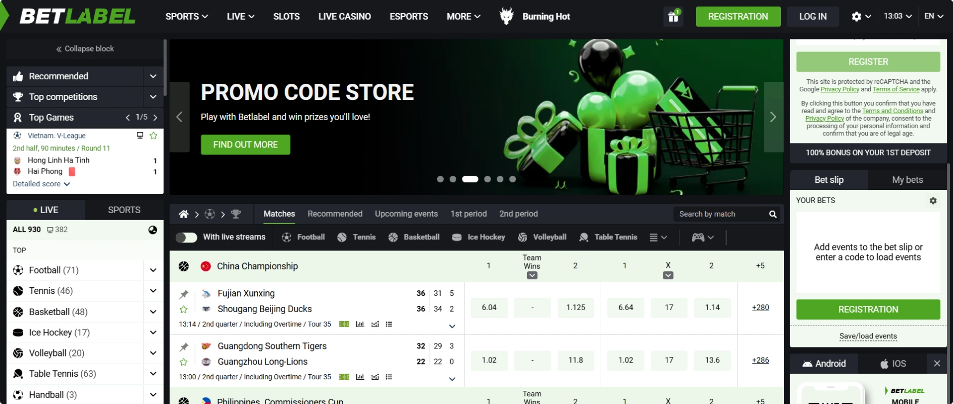 BetLabel sportfogadás